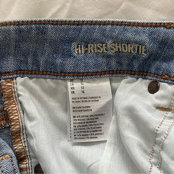 High Rise Denim Shorts - Picture 3 of 3